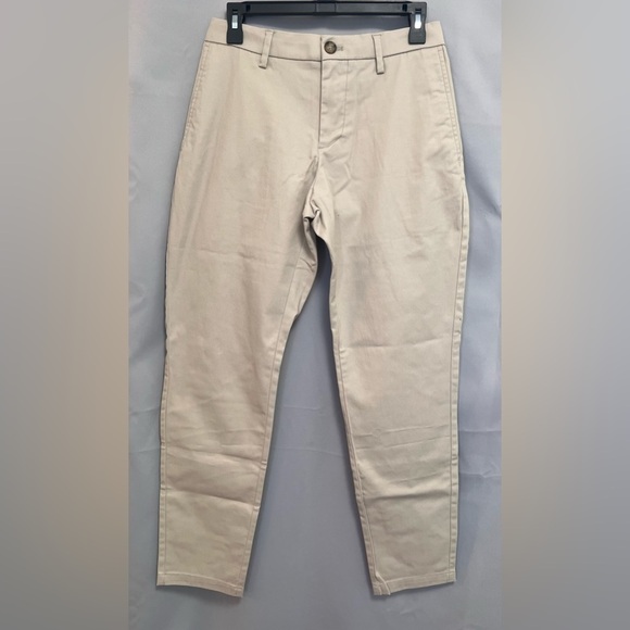 Men's Old Navy Athletic Athletic Taper Built In Flex Pants Beige Casual Sz 28X30 - Picture 1 of 15